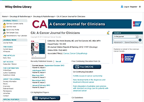 《临床肿瘤杂志》(CA?Cancer?J?Clin)